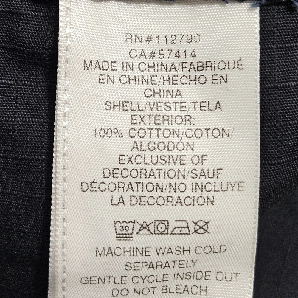 True Religion Mens Ripstop Jogger Pants Jet Black Cargo Graphic 700755 Size M‎